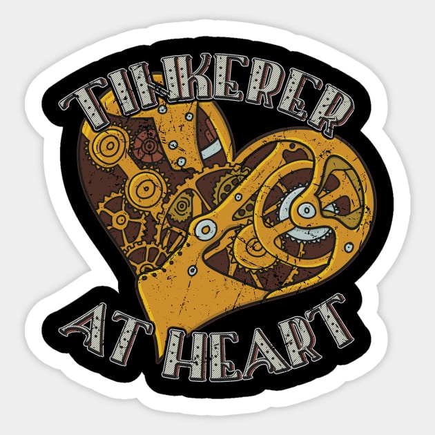 Nerdy Tee - Tinkerer Sticker by KennefRiggles